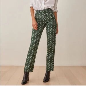 NWT Reformation $188 Mod High Rise Straight Jeans Venture Print Size 27